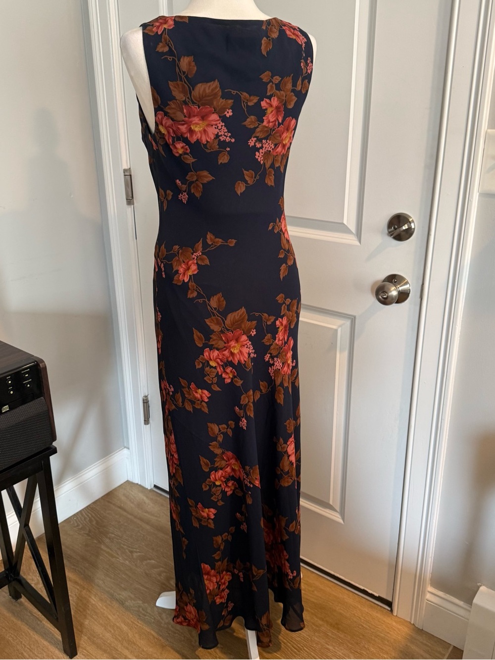 Reformation Prescott Navy Lyric Floral Maxi Dress wedding guest dress - Picture 10 of 16